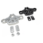 The TC Bros. Pro Series Top Triple Clamp for Harley-Davidson Touring 2014-2023 includes silver and black parts with matching components—perfect for your next handlebar upgrade.