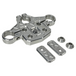 The TC Bros. Pro Series Top Triple Clamp for Harley-Davidson Touring 2014-2023 includes silver and black parts with matching components—perfect for your next handlebar upgrade.