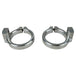 The TC Bros. Fairing Clamp for Pro Series Triple Trees features a split design with a screw hole, ideal for securely positioning components like fairings on motorcycle shafts.