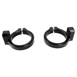 The TC Bros. Fairing Clamp for Pro Series Triple Trees features a split design with a screw hole, ideal for securely positioning components like fairings on motorcycle shafts.