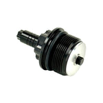Two black metal Moto Iron Preload Adjusters for Harley-Davidson 39mm forks, featuring hexagonal tops and threaded bases.