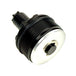 Two black metal Moto Iron Preload Adjusters for Harley-Davidson 49mm forks with threaded bases.