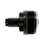 Two black metal Moto Iron Preload Adjusters for Harley-Davidson 49mm forks with threaded bases.