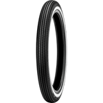 Four vintage-style car tires, including the Shinko 270 Super Classic Tire by Shinko, are displayed upright in a row on a white background, each with unique tread patterns and some featuring classic white sidewalls.