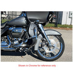 The Coastal Moto Marlin Precision Cast 3D Front Wheel in bronze, sized 21x3.5" for '08–'23 Bagger with ABS & dual disc, features multiple spokes and is displayed against a white background.