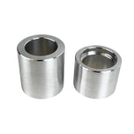 Two TC Bros. Spool Wheel Axle Spacers for 1988-2007 Harley Davidson 39mm Narrow Glide Fork are shown side by side on a white background, ideal for spacer kits or spool wheel setups.
