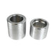 Two TC Bros. Spool Wheel Axle Spacers for 1988-2007 Harley Davidson 39mm Narrow Glide Fork are shown side by side on a white background, ideal for spacer kits or spool wheel setups.