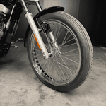 Two TC Bros. Spool Wheel Axle Spacers for 1988-2007 Harley Davidson 39mm Narrow Glide Fork are shown side by side on a white background, ideal for spacer kits or spool wheel setups.