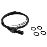 An oil pressure sensor with a K&S Banjo Bolt Brake Switch 3/8"-24 - Black.