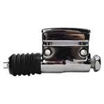 Drag Specialties Rear Brake Master Cylinder for 1987-2003 Harley-Davidson Sportster, featuring a black rubber boot and mounting bolts, shown isolated on a white background.