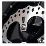 Six Arlen Ness Front Disc Fasteners for Harley-Davidson and Indian, arranged in two rows on a white background—perfect as replacement rotor bolts or front rotor hardware.