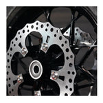 Six Arlen Ness Front Disc Fasteners for Harley-Davidson and Indian, arranged in two rows on a white background—perfect as replacement rotor bolts or front rotor hardware.