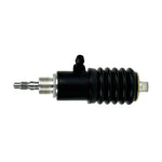 Two metal and rubber connectors with threaded ends and barbed fittings, compatible with Moto Iron® Rear Master Cylinder for 1995-1996 Harley-Davidson Touring, shown on a white background.