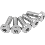 Colony Machine Front Rotor Fasteners for Harley-Davidson 1984-Up, chrome-plated hardware, compatible with various models.