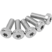 Colony Machine Front Rotor Fasteners for Harley-Davidson 1984-Up, chrome-plated hardware, compatible with various models.