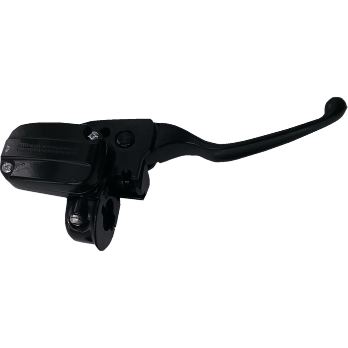 The Drag Specialties Front Master Cylinder for 2017-2025 Harley-Davidson Touring, available in chrome or black, is shown on a white background—ideal for upgrading your Electra Glide or Street Glide.
