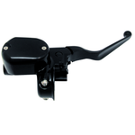 Two Drag Specialties front master cylinders for 2014-2022 Harley-Davidson Sportster are shown—one in chrome and one in matte black finish—both displayed against a white background.