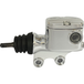 Two Drag Specialties Rear Master Cylinders for 2008-2025 Harley-Davidson Touring are shown side by side—one with a chrome finish on top and one with a black finish below, both viewed from the side.