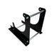 The TC Bros. Engine Stand for 1970-1985 Yamaha XS650 motors features a durable black metal U-shaped frame and two horizontal bars, ideal for securely mounting XS650 engines or similar heavy components.