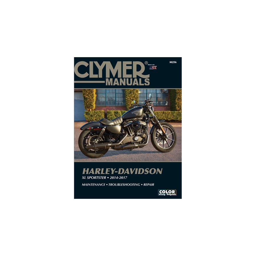 The Clymer manuals for Harley Davidson Sportster models provide motorcycle maintenance, specifically the 2014-2017 Sportster Clymer Repair Manual.