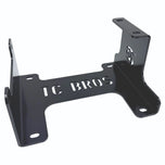 TC Bros. Engine Stand for 1999-2017 Harley Twin Cam A Motor (Touring & Dyna); black metal bracket with "TC BROS" cutout and multiple bolt holes—sturdy support for your engine.