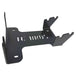 The TC Bros. Engine Stand for 2017-up Harley Milwaukee Eight Motor Bagger and M8 Softail features a black metal bracket with "TC BROS" cutout, upright tabs, and base mounting holes—perfect for securely holding your engine.