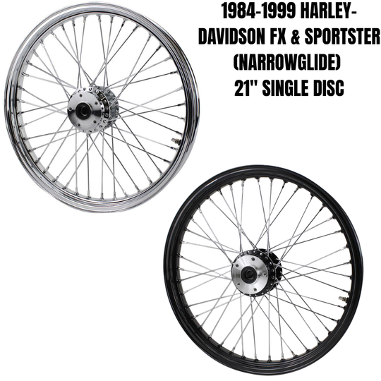 Moto Iron 21” × 2.15” Front Wheel for 1984-1999 Harley-Davidson FX