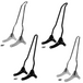 The TC Bros. Sissy Bar for Harley-Davidson Sportster 1994-2003 is a black and chrome bolt-on upgrade with mounting hardware—a stylish sissy bar by TC Bros., designed to fit your Sportster.