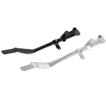 Moto Iron® Kickstand for 2004-2021 Harley-Davidson Sportster, black metal with flat foot and mounting brackets, shown on a white background.