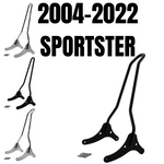 TC Bros. Sissy Bar for Harley-Davidson Sportster 2004-2022, available in chrome and black finishes with mounting hardware. Stylish bolt-on support from TC Bros.—perfect fit for 2004-2022 Sportster models.