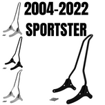 TC Bros. Sissy Bar for Harley-Davidson Sportster 2004-2022, available in chrome and black finishes with mounting hardware. Stylish bolt-on support from TC Bros.—perfect fit for 2004-2022 Sportster models.