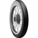 A classic block pattern tire, the Avon Tire - Safety Mileage Mark II AM7 - Rear - 4.00-18 - 64S by Avon, mounted on a spoked wheel.