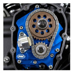 A close-up of a S&S Cycle Hydraulic Cam Chain Tensioner Kit for 2007-'16 HD® & 2006 Dyna® Big Twins machine.