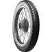 A classic block pattern tire, the Avon Tire - Safety Mileage Mark II AM7 - Rear - 4.00-18 - 64S by Avon, mounted on a spoked wheel.
