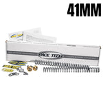 Upgrade your Harley-Davidson FLTR/FLHT (2002-2005) with the Race Tech Suspension Gold Valve and Fork Spring Kit for 41mm forks, including stickers and instructions—everything you need in one package.