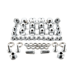 A set of Yamaha XS650 Top End Fastener Set - 1970-1971 nuts and bolts by XS-Performance, consisting of 54pc, on a white background.