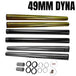 A pair of TC Bros. Fork Tubes Stock Length Chrome 49mm for FXD/FXDWG Dyna Wide Glide and o-rings for a motorcycle.