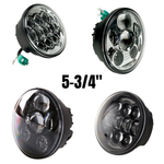 A Moto Iron® 5-3/4" 45 watt LED Headlight Conversion Bulb for Harley Motorcycles on a white background.