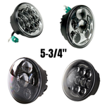 A Moto Iron® 5-3/4" 45 watt LED Headlight Conversion Bulb for Harley Motorcycles on a white background.