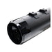 A 50 State Legal - Mk45 TOURING MUFFLER for M8 TOURING MODELS - Black with Black Thruster End Cap by S&S Cycle on a white background.
