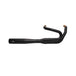 A black SUPERSTREET 2-1 EXHAUST for STANDARD CHASSIS M8 SOFTAIL® MODELS by S&S Cycle on a white background.