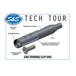 S&S Cycle's GNX SLIP-ONS for M8 TOURING MODELS - Black are perfect for M8 touring models.