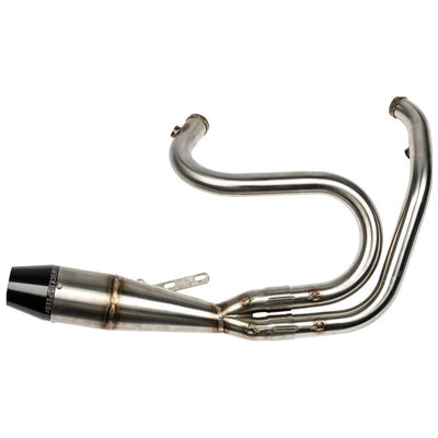 A Sawicki Speed Shorty 2 into 1 Pipe exhaust pipe for a motorcycle.