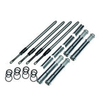 A set of Quickee Adjustable Pushrods with Cover Keepers for 2017-Up M8 Models by S&S Cycle on a white background.