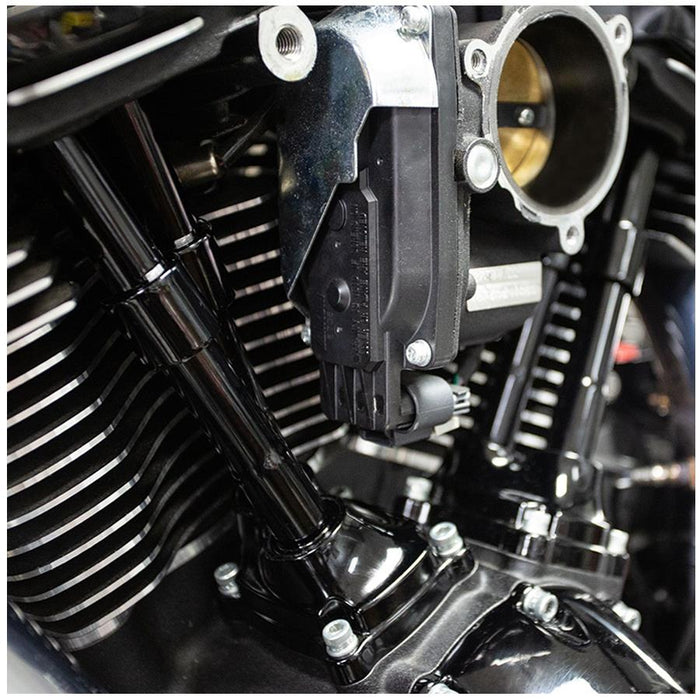 The S&S Cycle Quickee Pushrods with Gloss Black Covers for 2017-up M8 Models enhance the aesthetic appeal of M8 models.