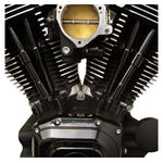 Four S&S Cycle Quickee Adjustable Pushrods and tube set, with rods, bushings, and O-rings arranged neatly on a white background; designed for suspension in 1999-2017 Harley-Davidson Twin Cam models.
