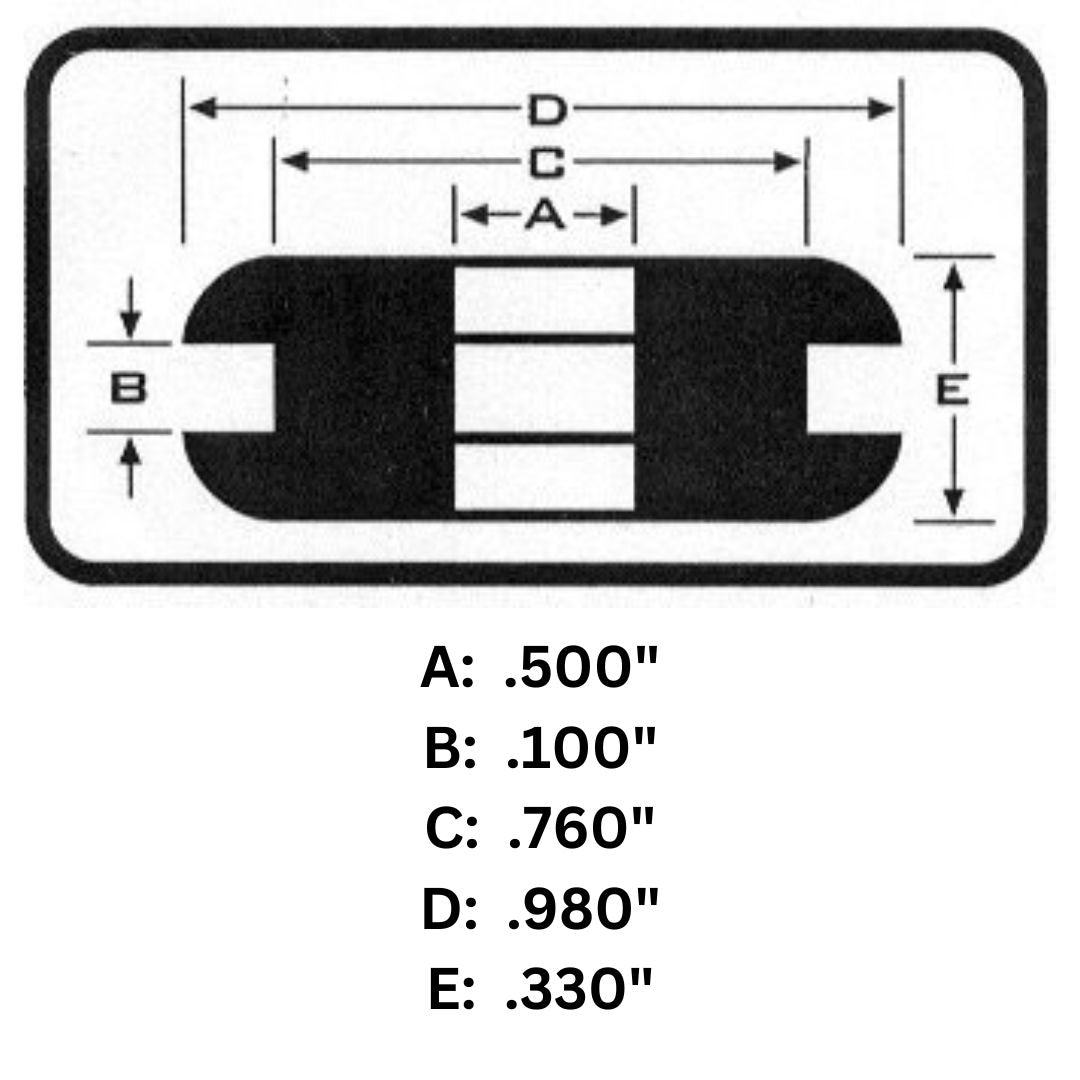 A set of Moto Iron® Sportster Gas Tank Rubber Mounting Kits on a white background for custom applications.