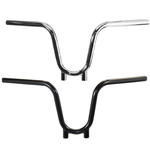 The TC Bros. 1" Bootlegger Handlebar by TC Bros. features a high-rise, U-shaped riserless design and is shown from the front against a white background.