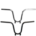 The TC Bros. 1" Bootlegger Handlebar by TC Bros. features a high-rise, U-shaped riserless design and is shown from the front against a white background.