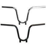 The TC Bros. 1" Bootlegger Handlebar by TC Bros. features a high-rise, U-shaped riserless design and is shown from the front against a white background.